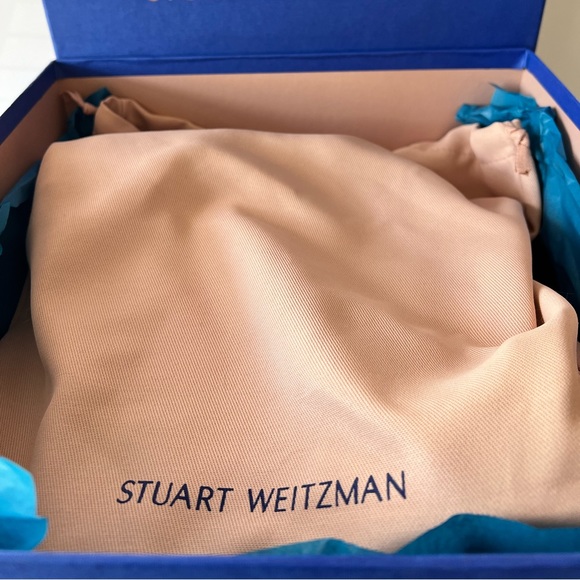 Stuart Weitzman Nudist Square Toe Espadrille Platform - Red 
Wedge Sandals, NIB - Picture 9 of 10